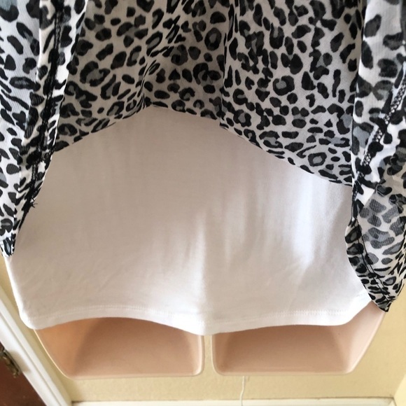 Two piece white tank with leopard print jacket, small - Picture 7 of 11